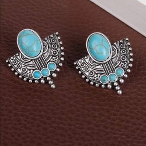 Turquoise Phoenix earrings